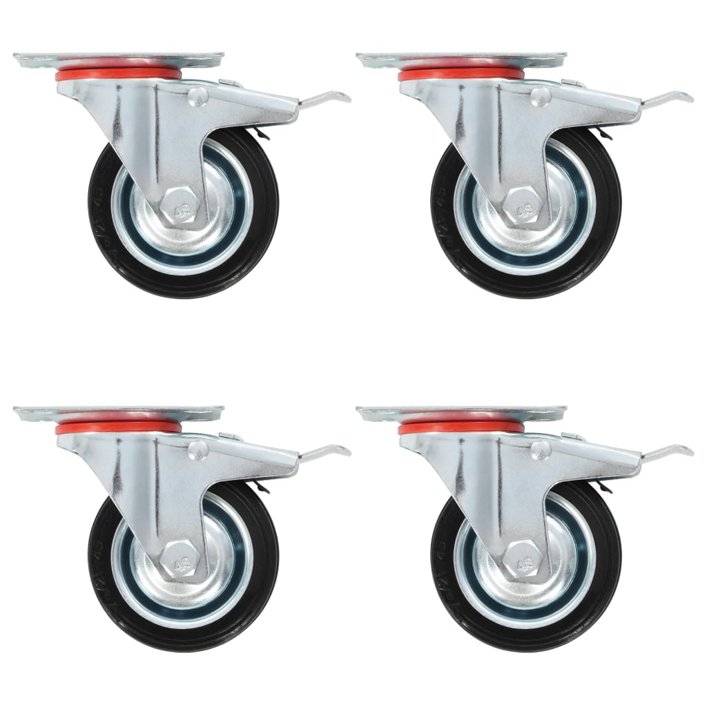 Vidaxl 8 St Swivel Wheels 75 mm