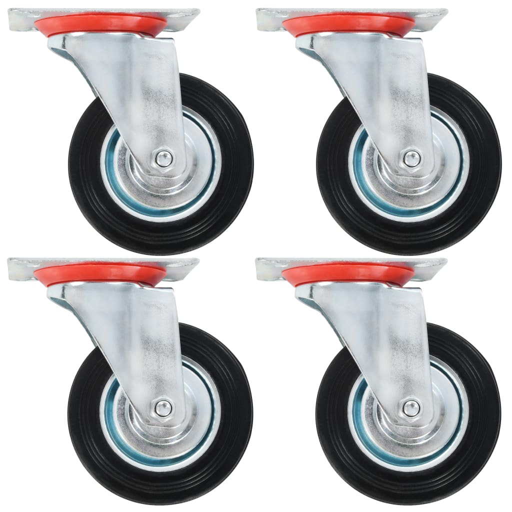 Vidaxl 8 St Swivel Wheels 100 mm