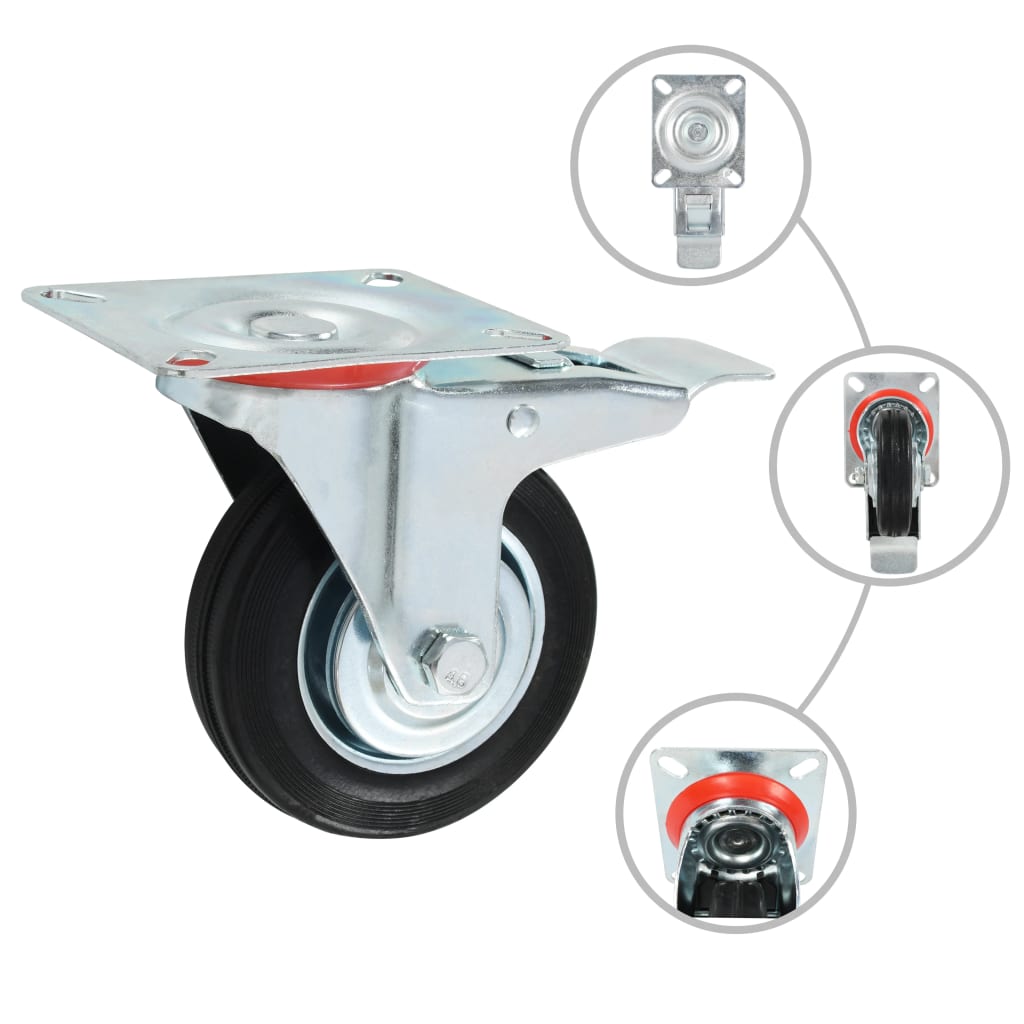 VidaXL 16 ST swivel wheels 100 mm