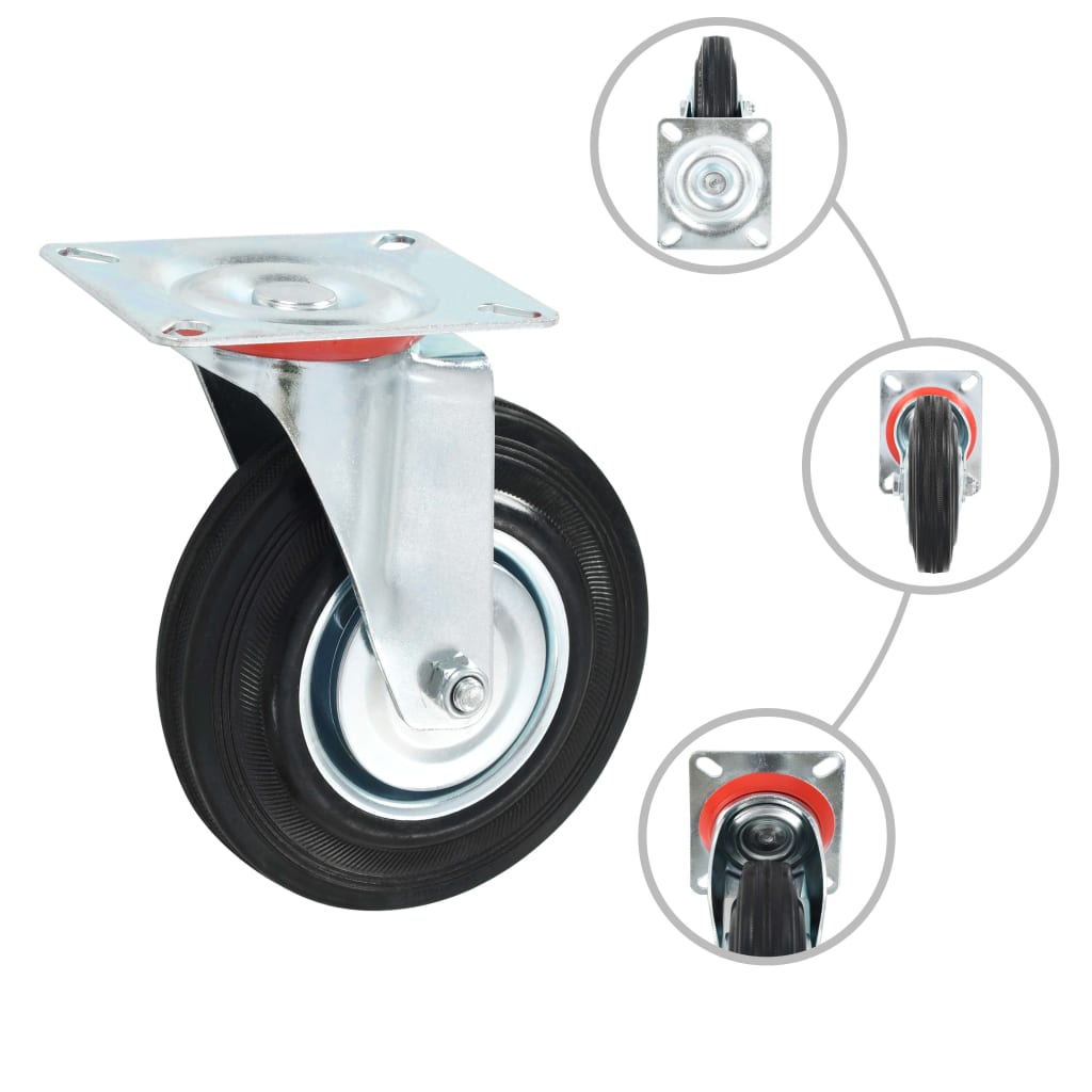 Vidaxl 16 ST swivel wheels 125 mm