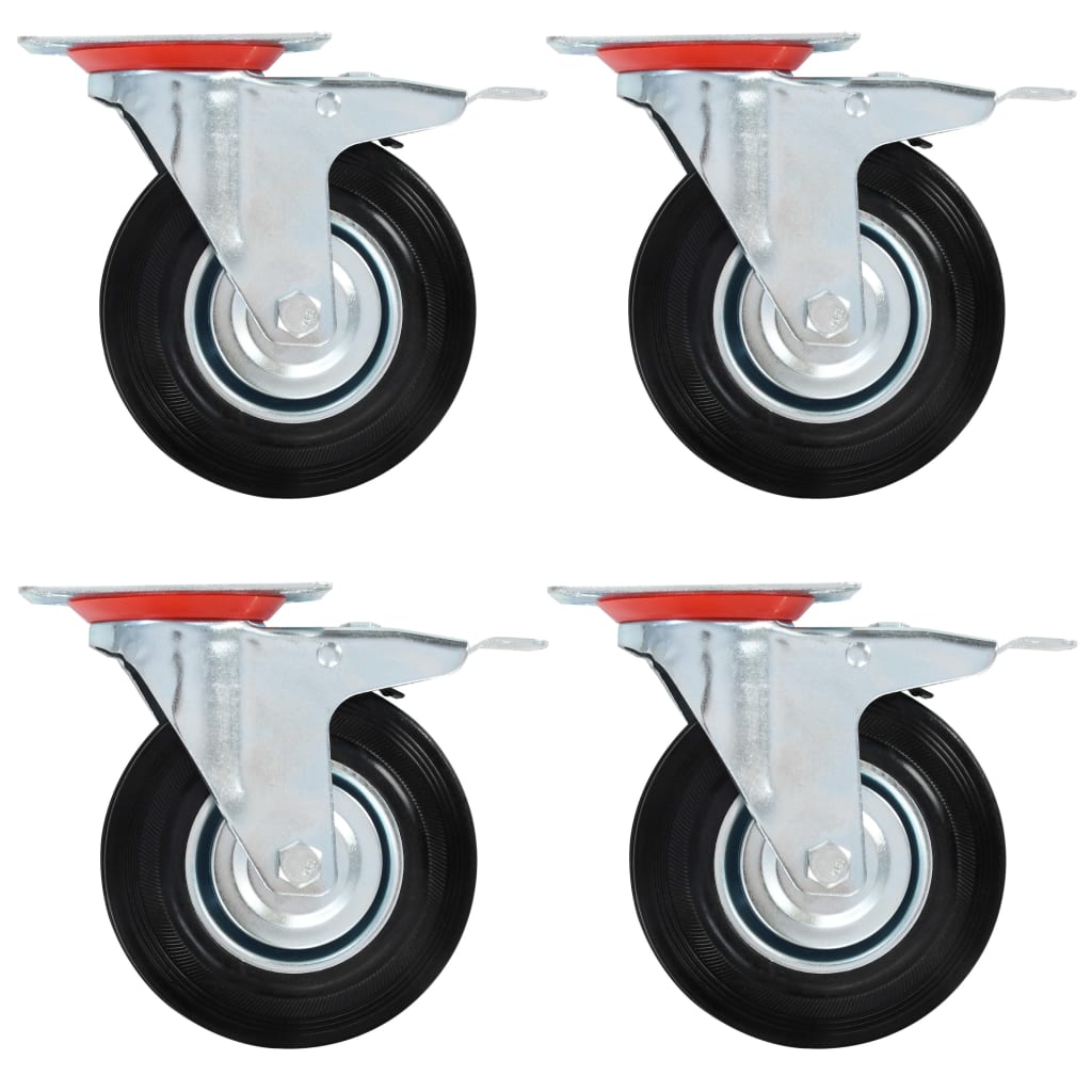 Vidaxl 12 ST Swivel Wheels 125 mm