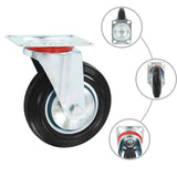 Vidaxl 12 ST Swivel Wheels 160 mm