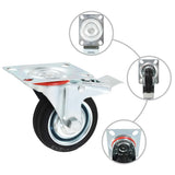 Vidaxl 12 st swivel wheels 75 mm