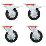 Vidaxl 12 St Swivel Wheels 100 mm