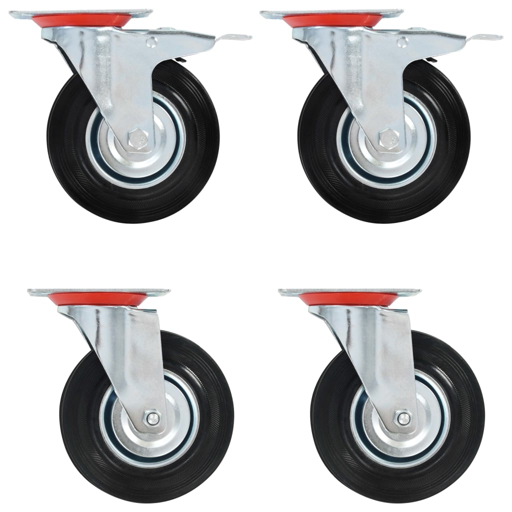 Vidaxl 16 ST swivel wheels 125 mm