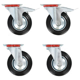 Vidaxl 16 St Swivel Wheels 160 mm