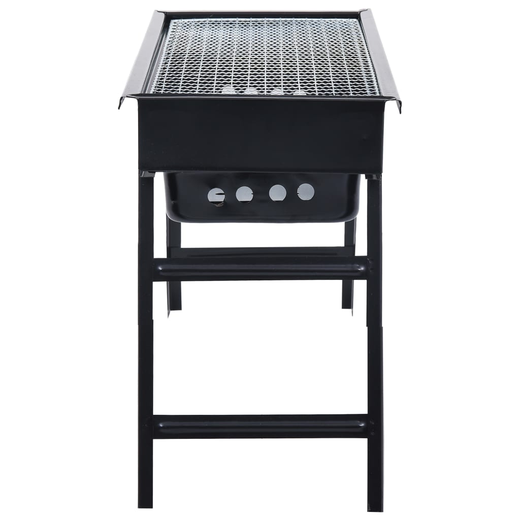 VidaXL Campingbarbecue draagbaar 60x22,5x33 cm roestvrij staal