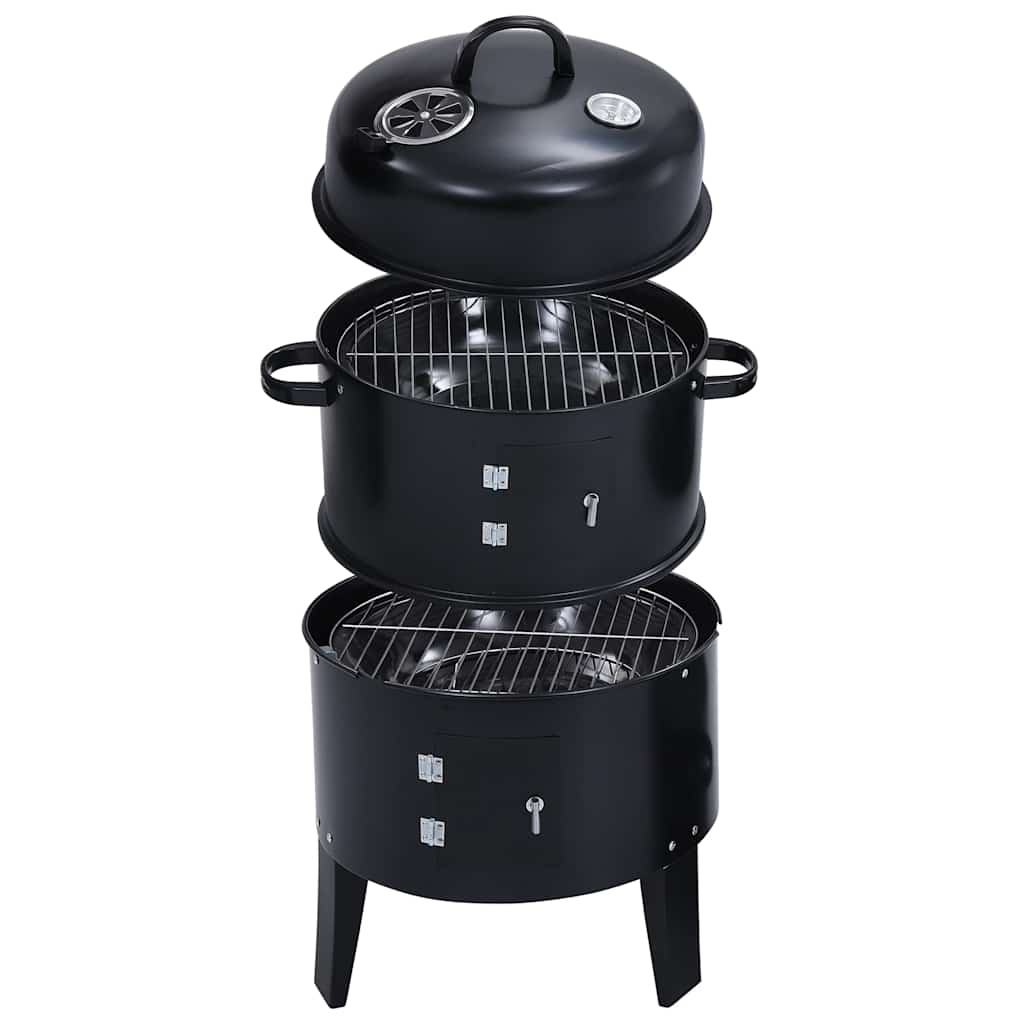 Vidaxl Barboal fumeur barbecue-grill 3-in-1 40x80 cm