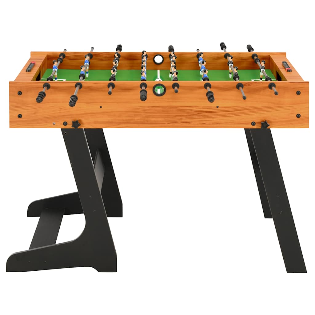 Vidaxl Football Table zusammenklappbar 121 x 61 x 80 cm hellbraun