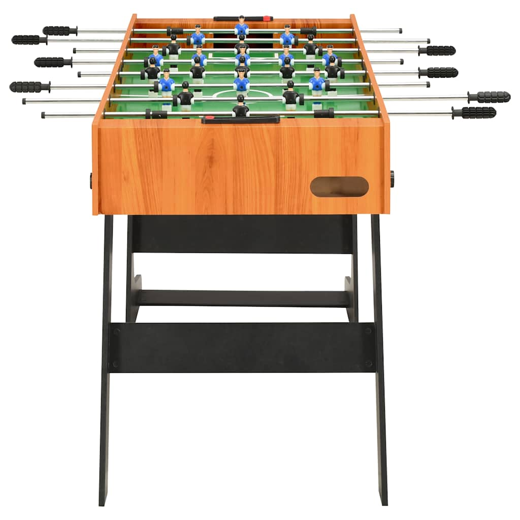 Vidaxl Football Table zusammenklappbar 121 x 61 x 80 cm hellbraun