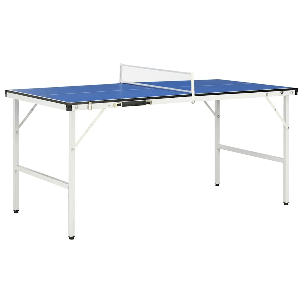 VIDAXL -TABELLE TEIL TABELLE MIT NET 5 Fuß 152 x 76 x 66 cm Blau