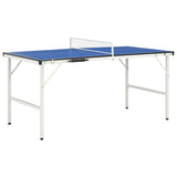 Table de tennis de table vidaxl avec net 5 pieds 152x76x66 cm bleu