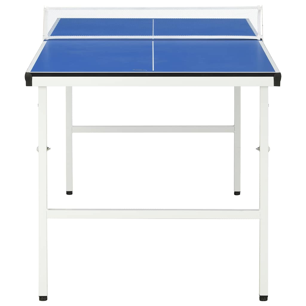 VIDAXL -TABELLE TEIL TABELLE MIT NET 5 Fuß 152 x 76 x 66 cm Blau