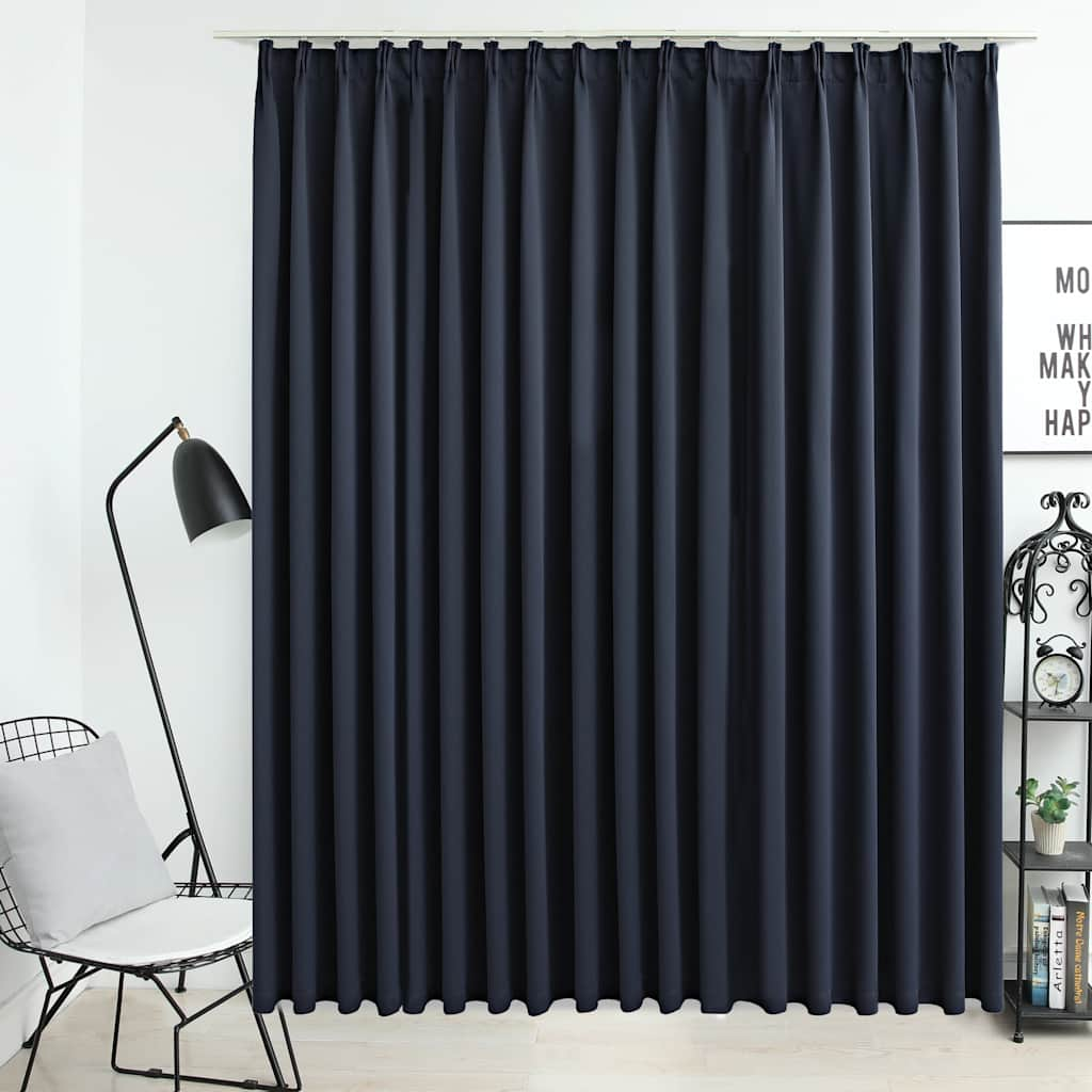 Vidaxl Curtain Blackout s háčky 290x245 cm Antracite