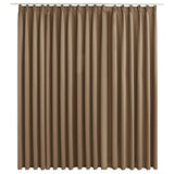 VidaXL Curtain blackout with hooks 290x245 cm Taupe