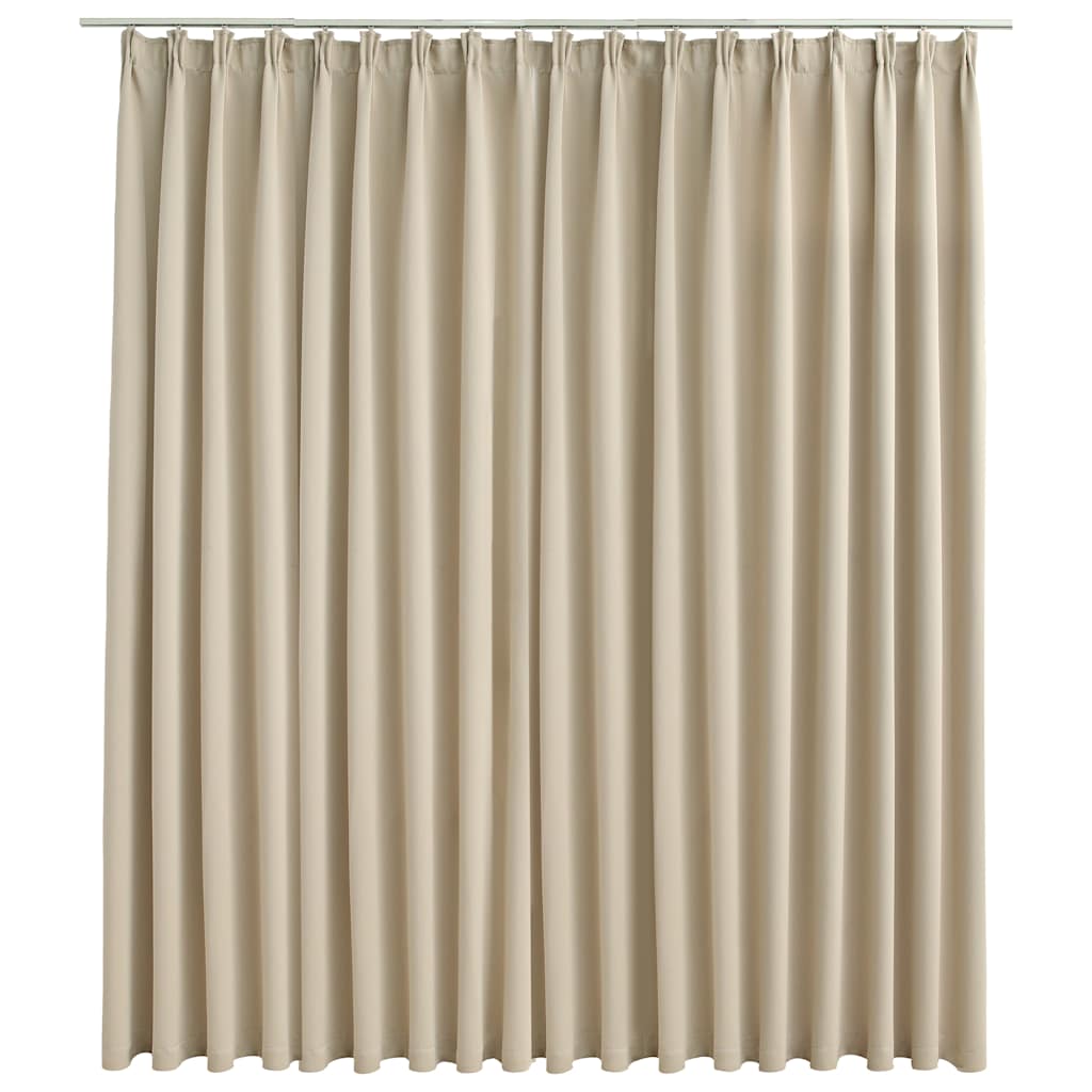 Blackout vidaxl z haczykami 290x245 cm Beige