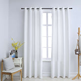 Vidaxl tende blackout con anelli 2 St 140x175 cm Bianco rotto