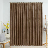 Vidaxl Curtain blackout with hooks 290x245 cm velvet beige