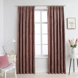 Cortinas Vidaxl Blackout 2 STS con ganchos 140x245 CM Velvet Pink