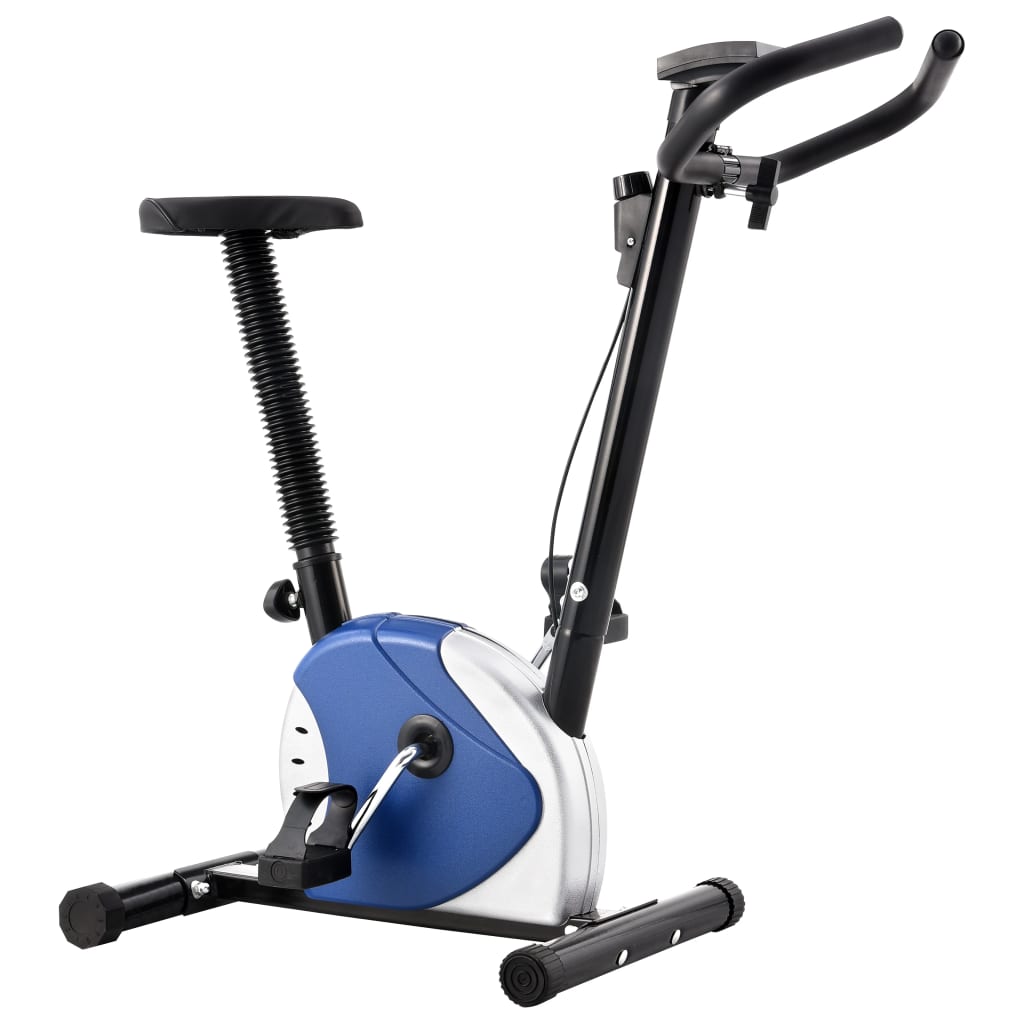 VidaXL exercise bike with tire resistance blue