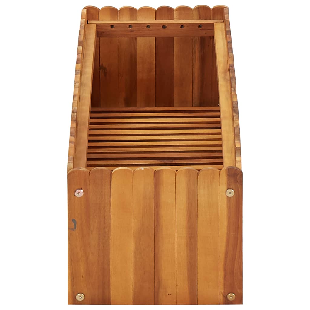 VidaXL Planter raised 100x30x25 cm Solid Acaciahout