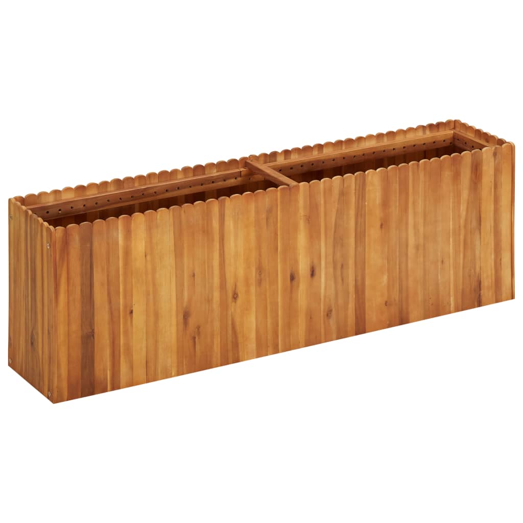 Vidaxl Planter dvignjen 150x30x50 cm trden akaciahout