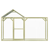 Vidaxl Chicken Coop 3x1.5x2 m Pino impregnado