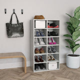 Vidaxl Shoe Rack 54x34x100.5 cm Precio de concreto de madera procesada