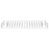 Vidaxl Gabion Planter Insented 90x30x10 cm galvanisert stål