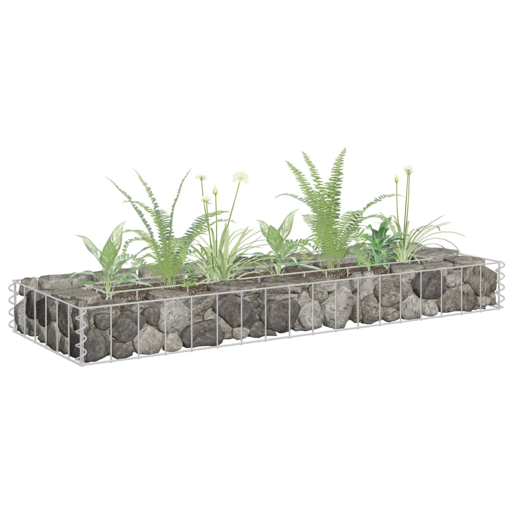 Vidaxl Gabion Planter Intensed 90x30x10 cm galvanizovaná ocel