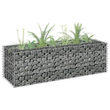 Vidaxl Gabion -Pflanzer erhöht 90 x 30 x 30 cm verzinkter Stahl