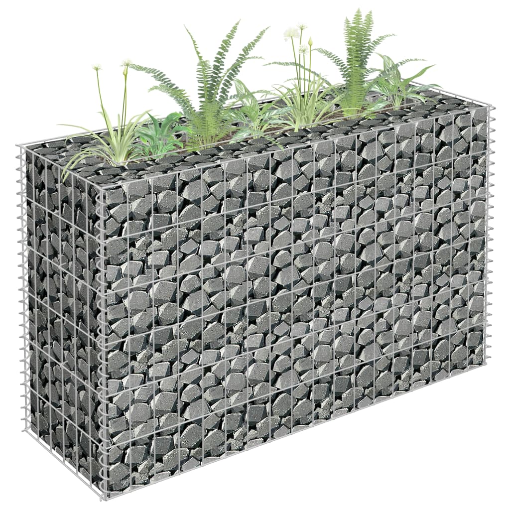 Vidaxl Gabion Planilnik je dvignil 90x30x60 cm pocinkano jeklo