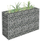 Vidaxl Gabion Planter Insented 90x30x60 cm galvanisert stål