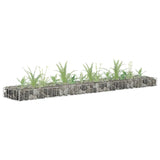 Vidaxl Gabion Fiorter raccolta in acciaio zincato 180x30x10 cm