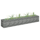 Vidaxl Gabion Planter hevet 180x30x30 cm galvanisert stål