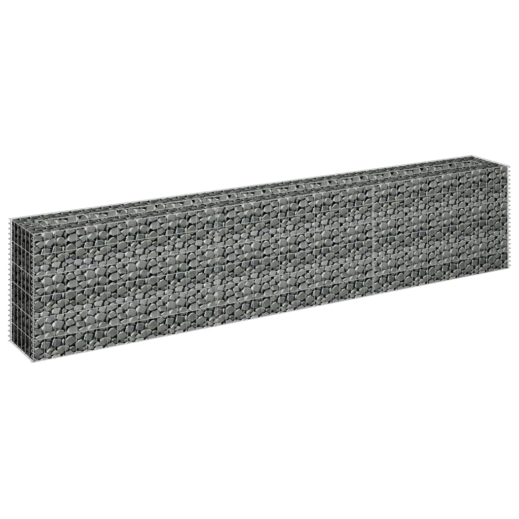 Plaopanice Vidaxl Gabion zvedla 270x30x60 cm galvanizovaná ocel