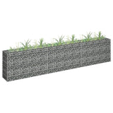 Vidaxl Gabion Planter hevet 270x30x60 cm galvanisert stål