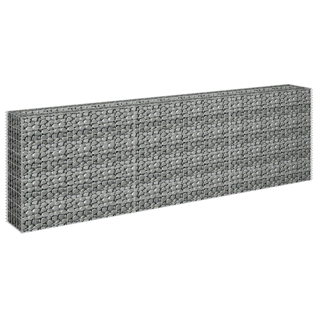 Vidaxl Gabion Planter höjde 270x30x90 cm galvaniserat stål