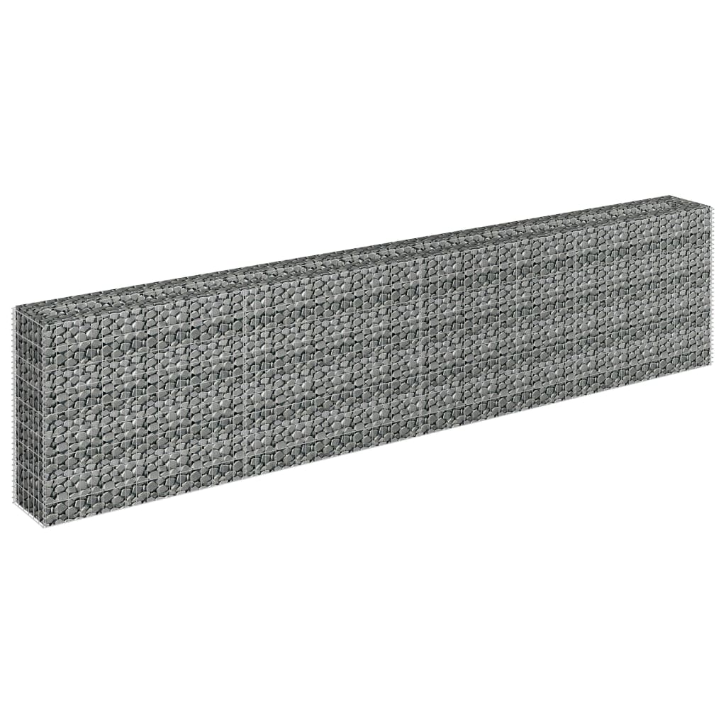 Vidaxl Gabion Planter surélevé 360x30x90 cm en acier galvanisé