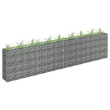 Vidaxl Gabion Planter höjde 360x30x90 cm galvaniserat stål