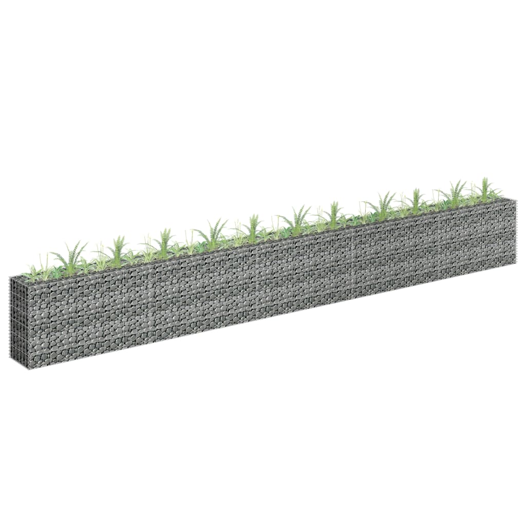 Plaopanice Vidaxl Gabion zvedla 450x30x60 cm galvanizovaná ocel