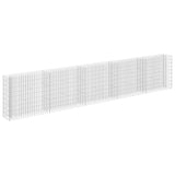 VidaXL Gabion Planter Insented 450x30x90 cm Galvanized Steel