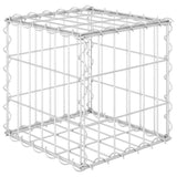 Vidaxl Gabion Planter höjde kub 30x30x30 cm ståltråd