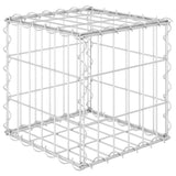 Vidaxl Gabion Planter höjde kub 30x30x30 cm ståltråd