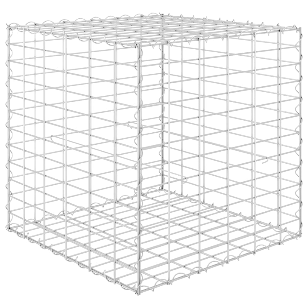 Vidaxl Gabion Planter hevet kube 60x60x60 cm ståltråd