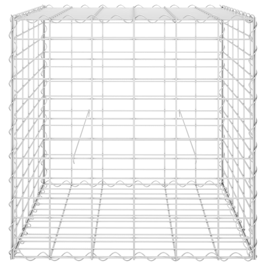 Vidaxl Gabion Planter hevet kube 60x60x60 cm ståltråd