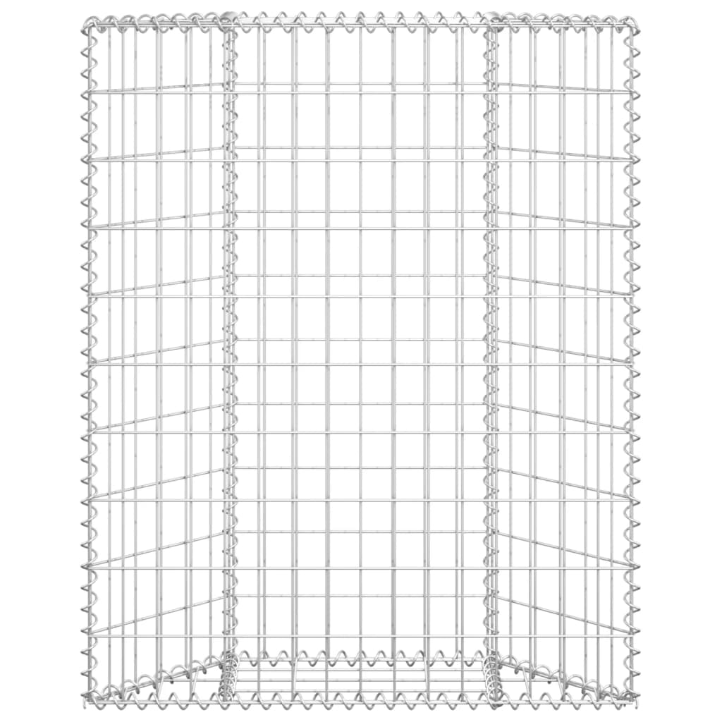 Vidaxl Gabion Planning Buck's Trapezoid 80x20x100 cm galvanisert stål