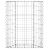 Vidaxl Gabion Planning Buck's Trapezoid 80x20x100 cm Acciaio zincato