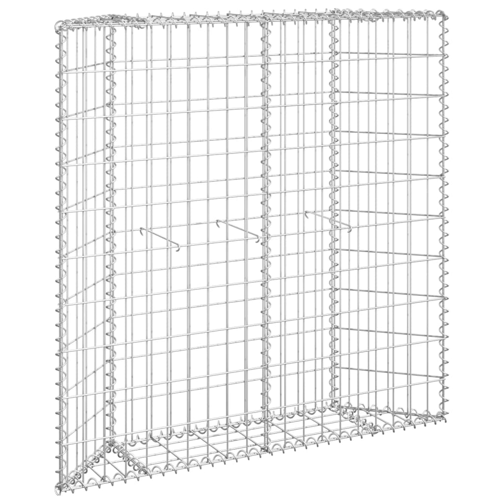 Vidaxl Gabion Planning Buck's Trapezoid 100x20x100 cm galvanisert stål