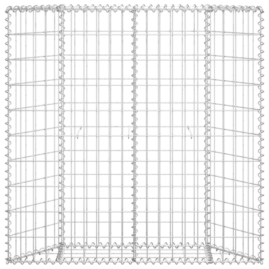 Vidaxl Gabion Planning Buck's Trapezoid 100x20x100 cm Galvaniserat stål